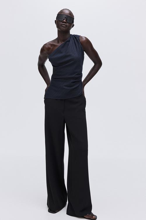 Wide trousers - black
