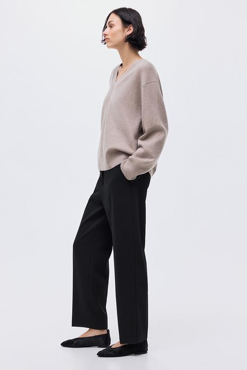 Tapered trousers - black