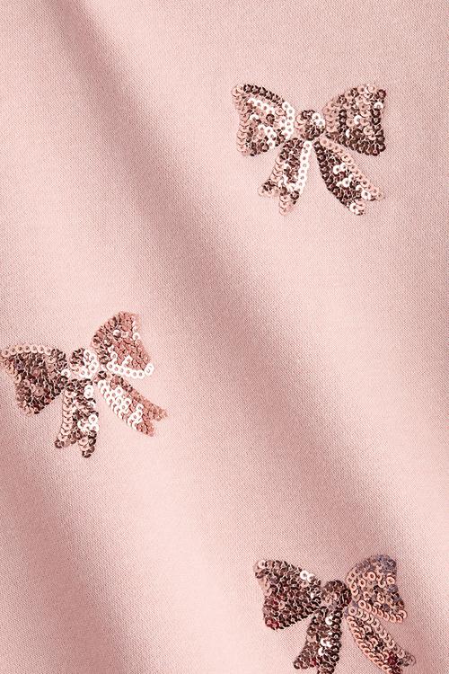 Sweatshirt - light pink/bows