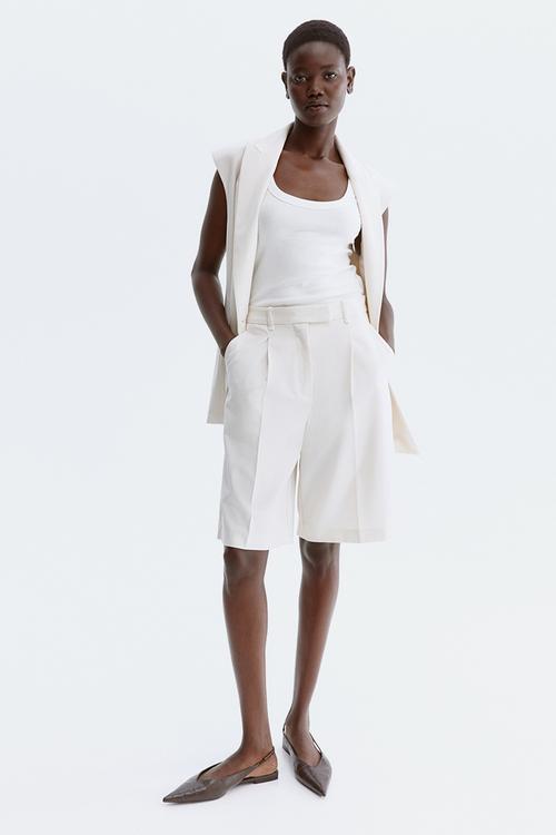 Bermuda shorts - white