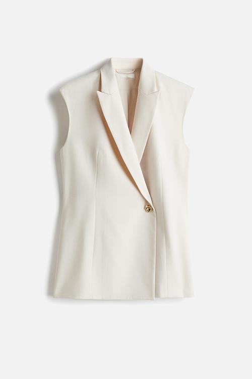 Double-breasted waistcoat - light beige