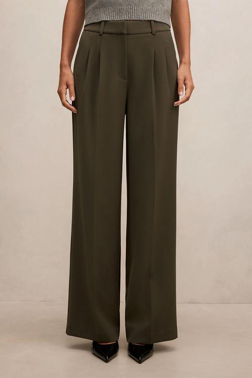 Eva wide leg pants in olive night