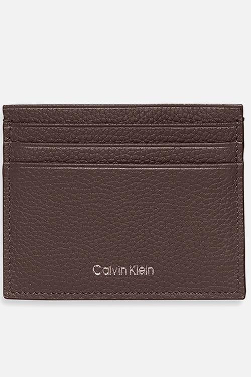 Foil Emboss Ew Card Case - CK Dark Brown