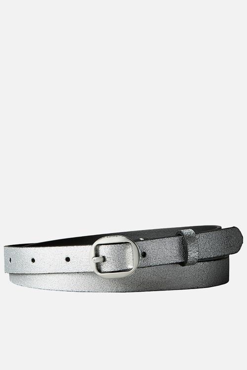Round buckle metal ck tip 20mm- silver metallic