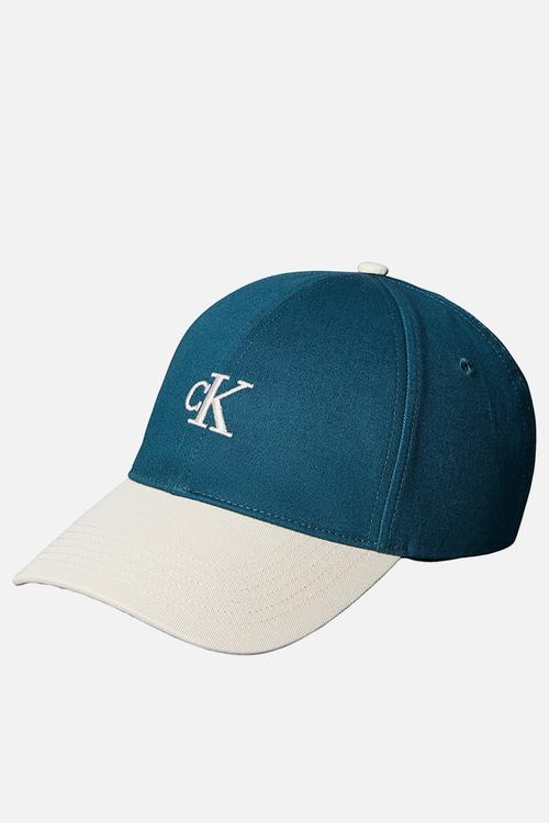 Monogram Emb Colorblock Baseball Cap - Atlantic Deep