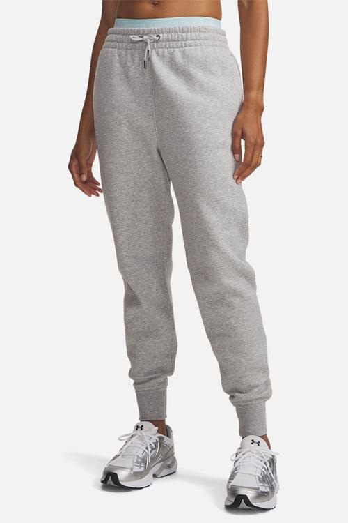 UA Icon Fleece Jogger - Mod Gray Light Heather/White