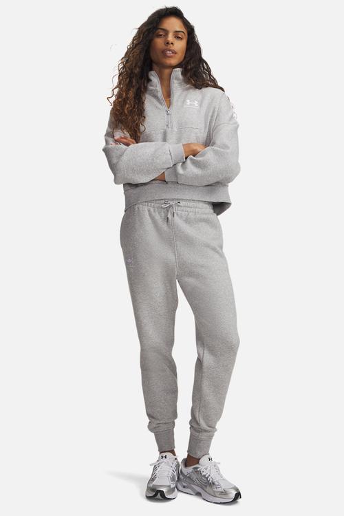 UA Icon Fleece Jogger - Mod Gray Light Heather/White