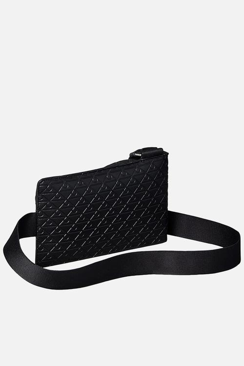 Emblem Aop Emboss Square Sling - Black