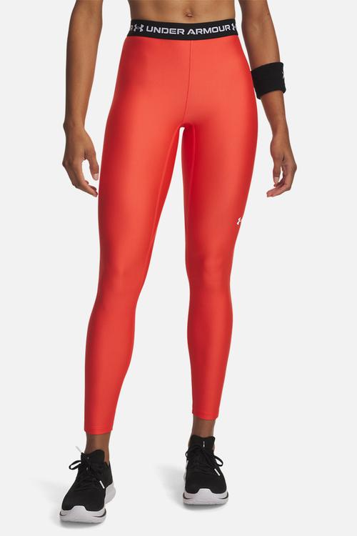 UA HeatGear Legging - Venom Red/White