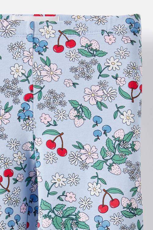 Huggie Tights - Dawn Blue/Floral 