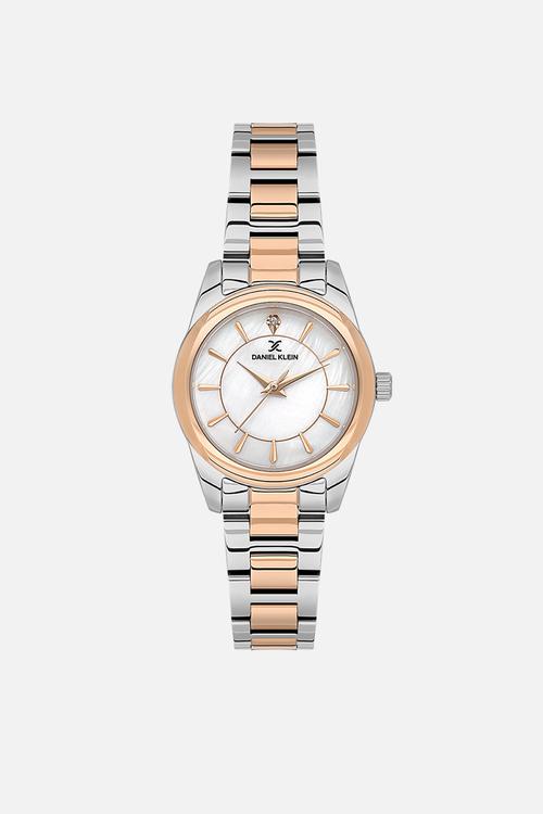 Mother Of Pearl Dial Two Tone Strap DK113929-6 - Silver/Rose Gold