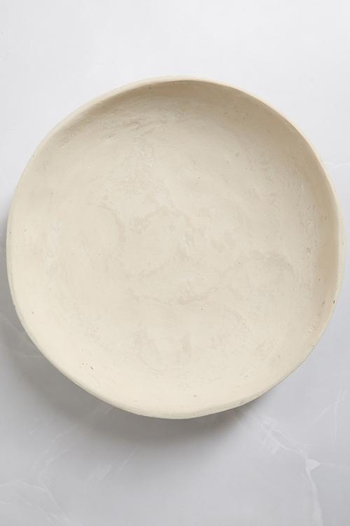 Marra Paper Mache Décor Bowl - Ecru