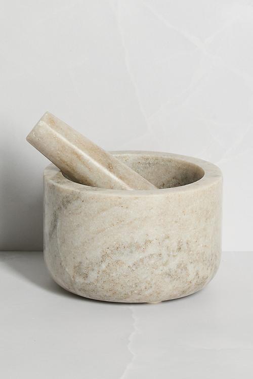 Marble Pestle & Mortar - Natural