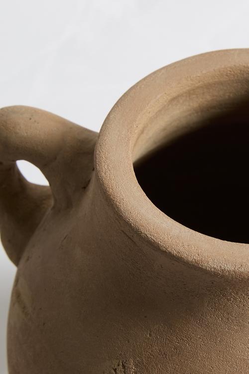 Terracotta Double Handle Vase - Terracotta