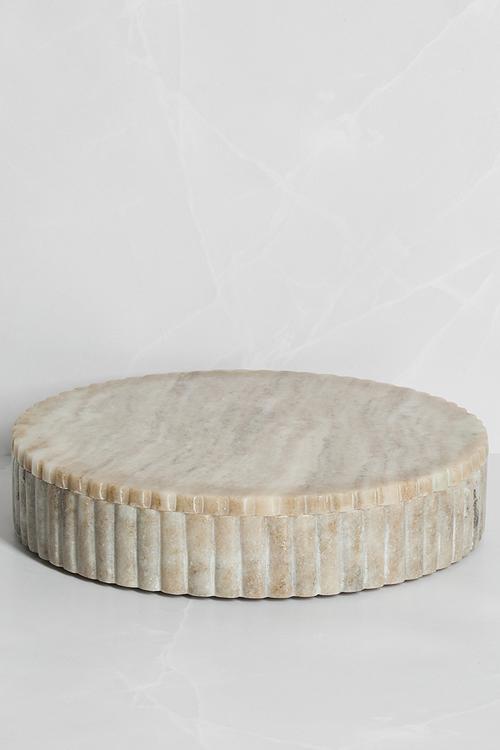 Travertine Trinkets Box - Natural