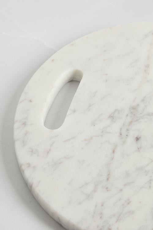 Round Marble Chopping Board - Grey