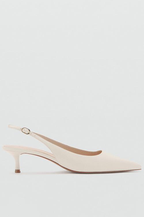 Mona slingback heel - light beige