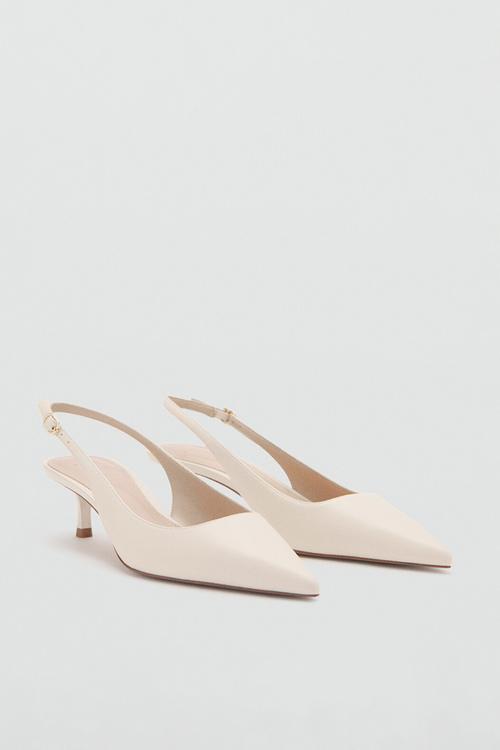 Mona slingback heel - light beige