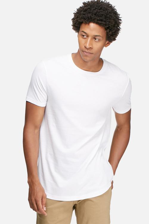 Curved hem longline tee