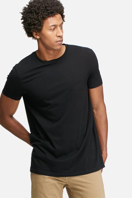 Longline crew neck tee