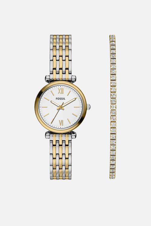Carlie Gift Set ES5450SET Watch TwoTone - Gold/Silver
