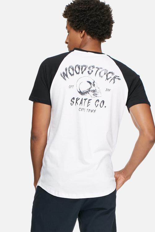 Graphic raglan tee