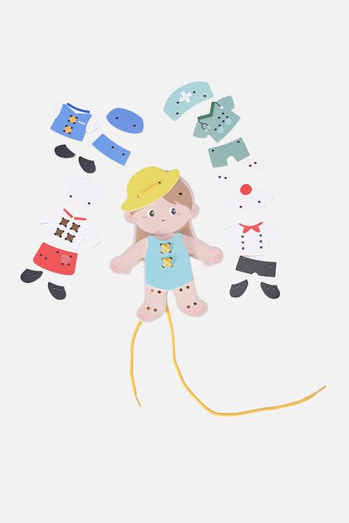 Classic World - 'My Job' Lacing Activity Set: Girl