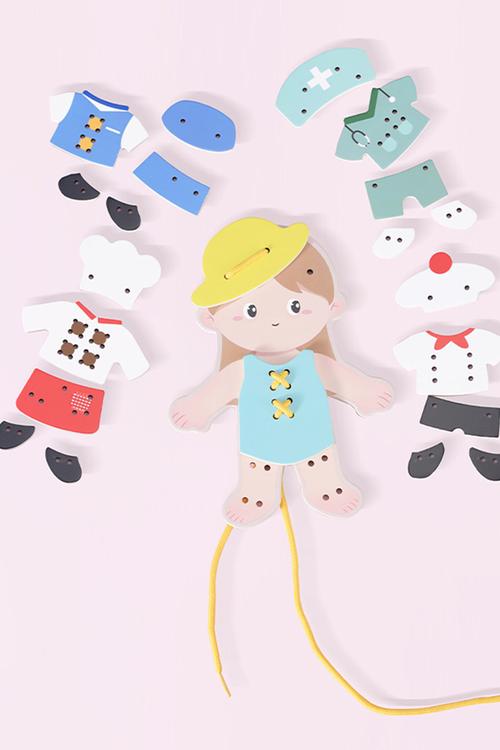 Classic World - 'My Job' Lacing Activity Set: Girl