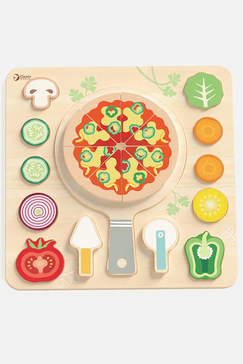 Classic World - Wooden Puzzle - Pizza Maker - 22pcs