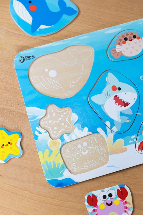 Classic World - Wooden Puzzle - Ocean - 10pcs