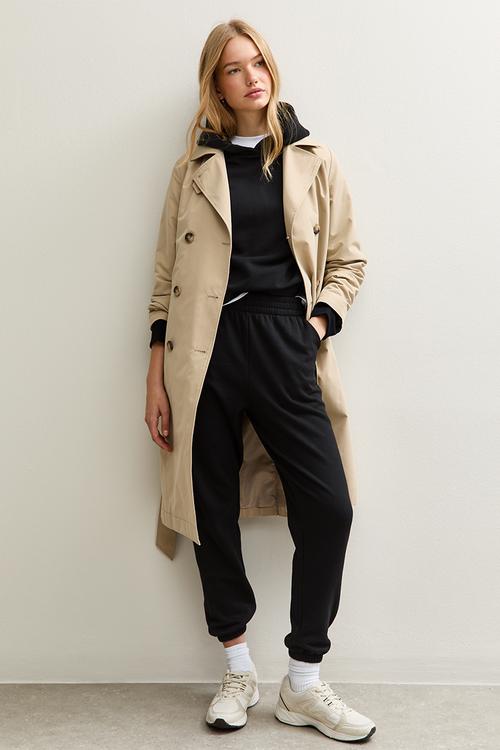 Vde cuffed jogger - black