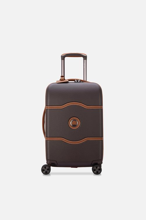 Delsey Small Chatelet Air 2.0 55Cm 4Dw Cabin Trolley Case - Chocolate