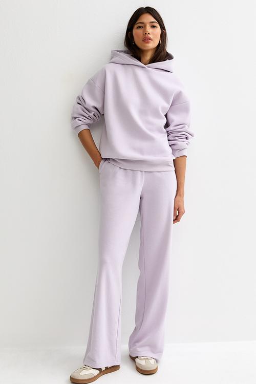 vde wide leg jogger - lilac
