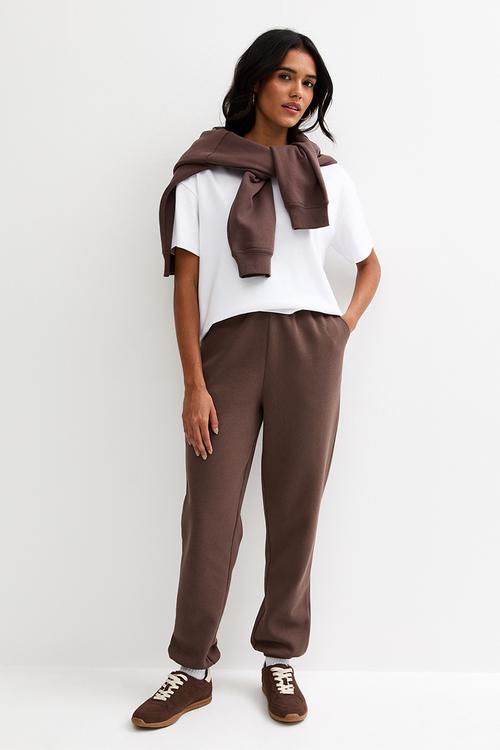Vde cuffed jogger - dark brown