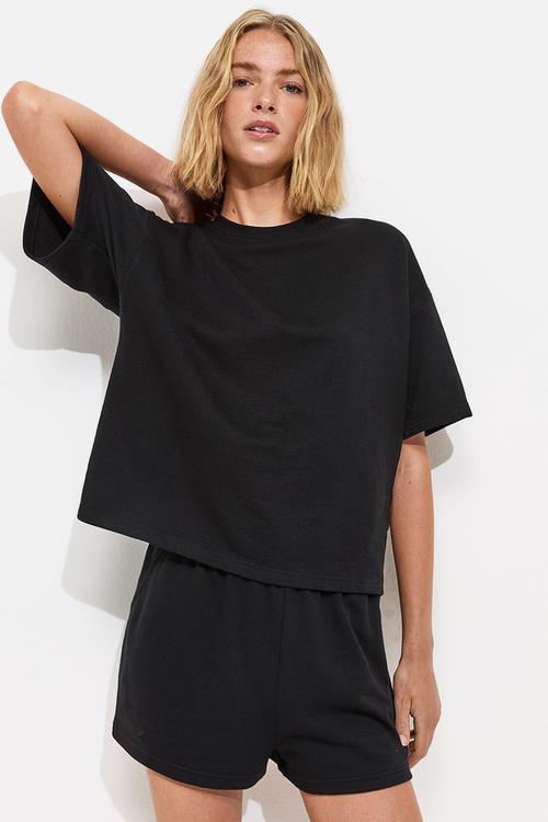 Vde sweat t-shirt - black