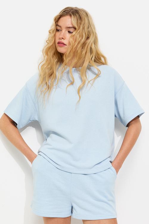 Vde sweat t-shirt - light blue