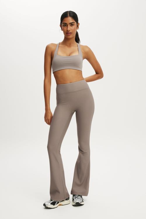 Ultra Move Cross Back Crop - Desert Grey