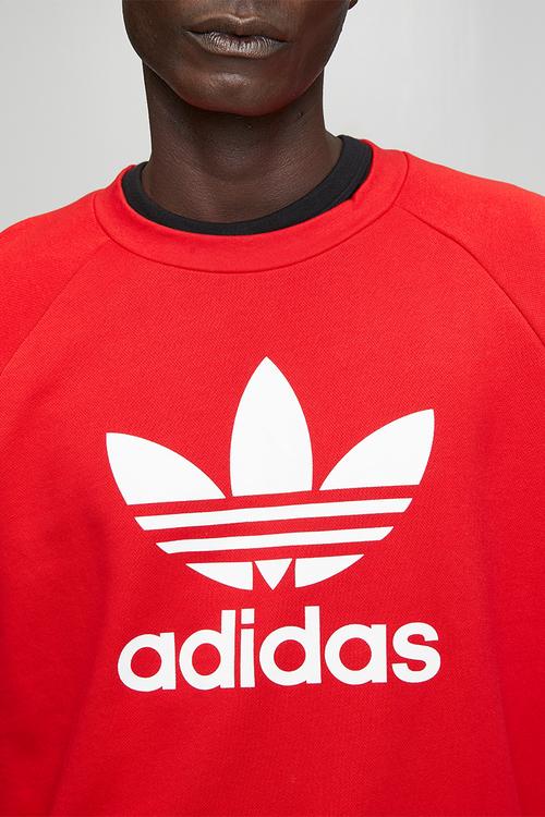 Trefoil crew sweatshirt - Better Scarlet Red