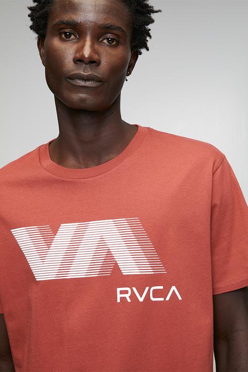 Va Blur Short sleeve - Dusty Red