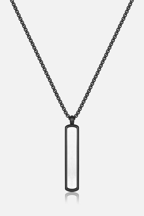 DKJ620001-1 Necklace - Black/Silver