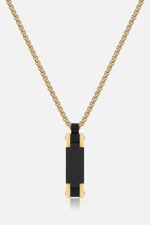 DKJ620002-2 Necklace - Gold/Black