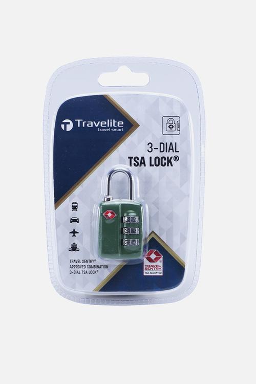 Travelite 3 Dial Combination Tsa Lock - Green