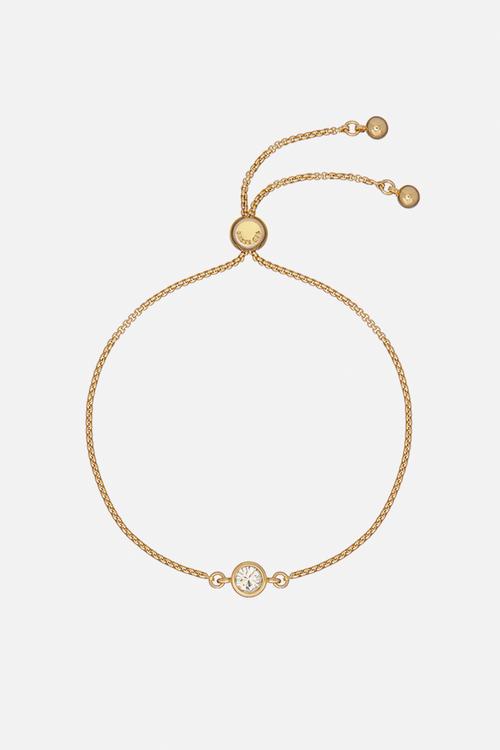 Sarsaa crystal adjustable bracelet - gold