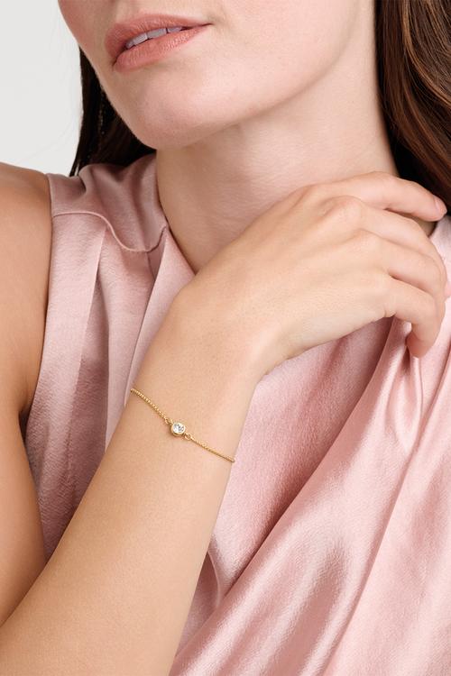 Sarsaa crystal adjustable bracelet - gold