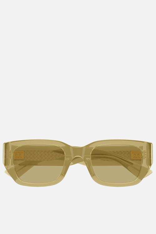 Intrecciato Rectangular Sunglasses - Yellow
