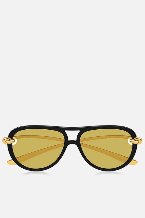 Knot Aviator Sunglasses - Black