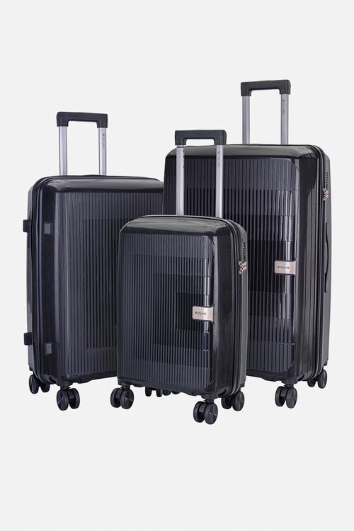 Cellini Trio 3 Piece Luggage Set - Black