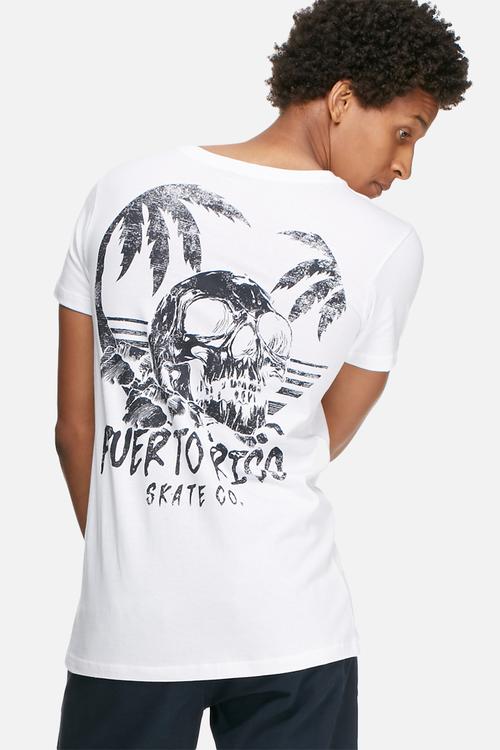 Graphic scoop tee