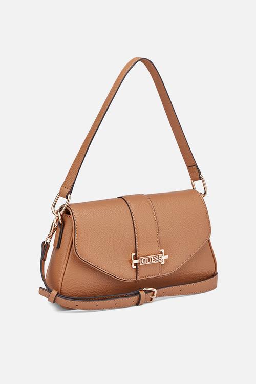 Erika Flap Crossbody Bag - Saddle Tan