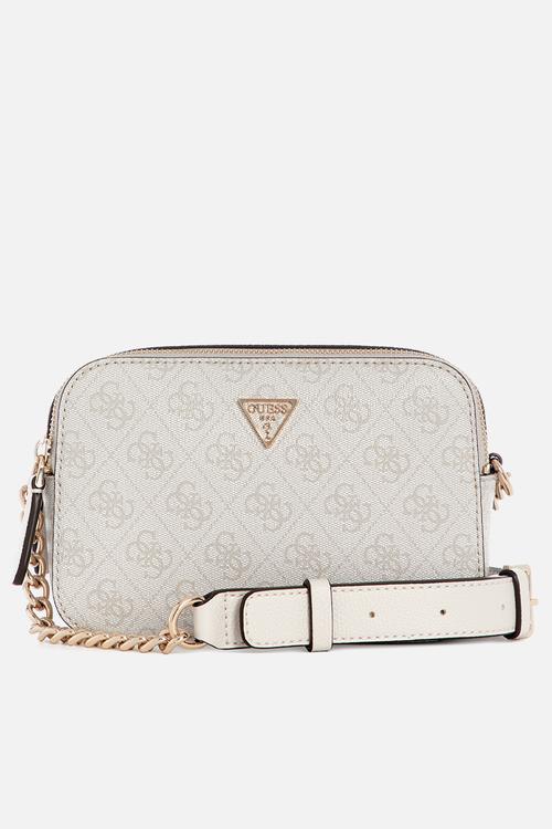 Noelle Camera Crossbody Bag - Bone Logo